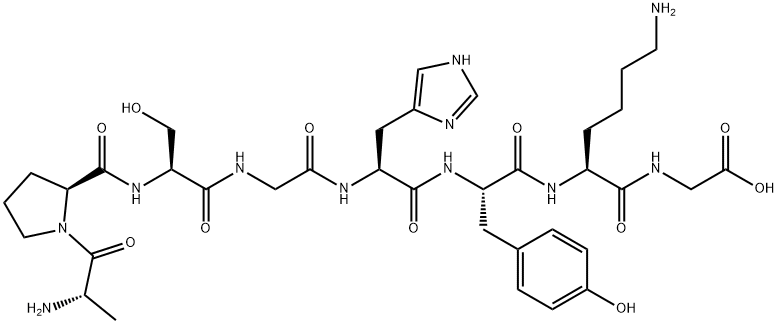 ALA-PRO-SER-GLY-HIS-TYR-LYS-GLY, 152051-60-0, 结构式