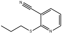 2-propylthio-3-pyridinecarbonitrile Structure
