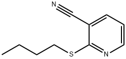 2-butylthio-3-pyridinecarbonitrile Structure