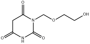 1-(2-HYDROXYETHOXY)METHYL-5-BARBITURIC ACID Structure