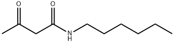 N-ヘキシル-3-オキソブタンアミド 化学構造式