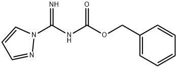 N-(カルボベンゾキシ)-1H-ピラゾール-1-カルボキサミジン 化学構造式