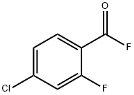 Benzoyl fluoride, 4-chloro-2-fluoro- (9CI) Structure