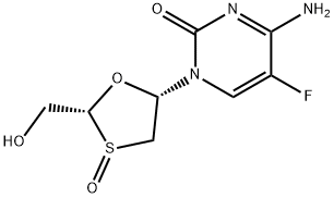 恩曲他滨S-氧化物(非对映体混合物),152128-77-3,结构式