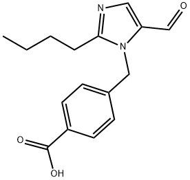 4-(2-BUTYL-5-FORMYLIMIDAZOL-1-YLMETHYL)BENZOIC ACID Structure