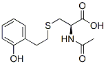 (2R)-2-acetamido-3-[2-(2-hydroxyphenyl)ethylsulfanyl]propanoic acid Structure
