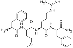 PHE-MET-ARG-PHE-NH2, 152165-14-5, 结构式