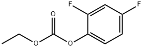 2,4-ジフルオロフェノキシカルボン酸エチル 化学構造式