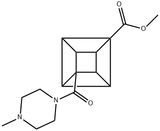 4-(4-甲基哌嗪-1-基)立方烷羧酸甲酯, 152191-45-2, 结构式
