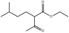 2-Acetyl-5-methylhexanoic acid ethyl ester Struktur