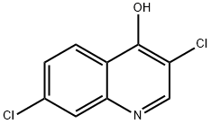 4-Quinolinol,  3,7-dichloro- 化学構造式