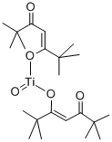 TITANIUM OXIDE BIS(TETRAMETHYLHEPTANEDIONATE) Struktur