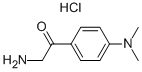 2-氨基-1-[4-(二甲基氨基)苯基]乙酮盐酸盐 结构式