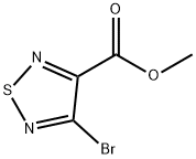 4-溴-1,2,5-噻二唑-3-甲酸甲酯 结构式