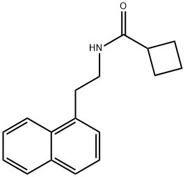 N-(2-(1-naphthalenyl)ethyl)cyclobutanecarboxamide Structure