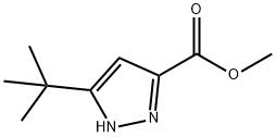 3-TERT-ブチル-1H-ピラゾール-5-カルボン酸メチル 化学構造式