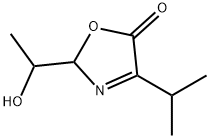 5(2H)-Oxazolone, 2-(1-hydroxyethyl)-4-(1-methylethyl)- (9CI) Structure