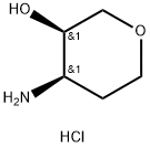 (3R,4R)-4-aminooxan-3-ol hydrochloride Struktur