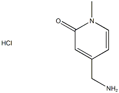 4-(aminomethyl)-1-methyl-1,2-dihydropyridin-2-one hydrochloride Struktur