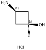 cis-3-amino-1-methylcyclobutan-1-ol hydrochloride Structure