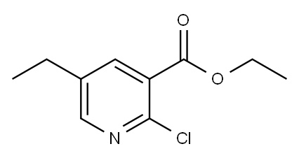 2-CHLORO-5-ETHYLPYRIDINE-3-CARBOXYLIC ACID ETHYL ESTER Struktur