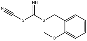 (2-Methoxyphenyl) methyl cyanocarbonimidodithioate Struktur