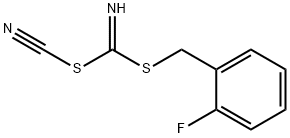 (2-FLUOROPHENYL) METHYL CYANOCARBONIMIDODITHIOATE Struktur