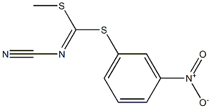 METHYL (3-NITROPHENYL) CYANOCARBONIMIDODITHIOATE Structure