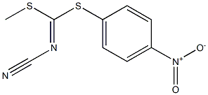 METHYL (4-NITROPHENYL) CYANOCARBONIMIDODITHIOATE 化学構造式
