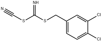 (3,4-DICHLOROPHENYL) METHYLCYANOCARBONIMIDODITHIOATE 化学構造式