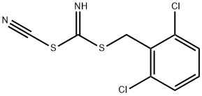 (2,6-ジクロロフェニル) メチルシアノカルボイミドチオエート 化学構造式