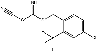 [4-CHLORO-2-(TRIFLUOROMETHYL)PHENYL] METHYL CYANOCARBONIMIDODITHIOATE Structure