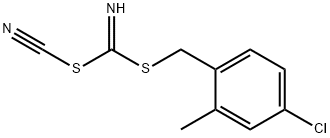 (4-CHLORO-2-METHYLPHENYL) METHYL CYANOCARBONIMIDODITHIOATE Struktur
