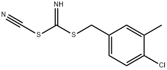 (4-CHLORO-3-METHYLPHENYL) METHYL CYANOCARBONIMIDODITHIOATE 化学構造式