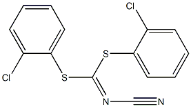 BIS(2-CHLOROPHENYL) CYANOCARBONIMIDODITHIOATE Struktur