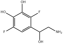 1,2-Benzenediol, 4-(2-amino-1-hydroxyethyl)-3,6-difluoro- (9CI) Struktur