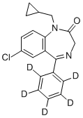 PRAZEPAM-D5 Structure