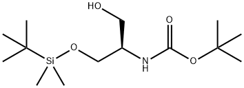 (R)-(+)-N-(叔丁氧基羰基)-O-(叔丁基二甲基甲硅烷基)丝氨醇, 152491-85-5, 结构式