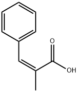 (Z)-2-Methyl-3-phenylpropenoic acid Structure