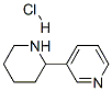 2-(3-PYRIDINYL)PIPERIDINE HYDROCHLORIDE Structure
