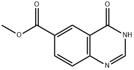 4-ヒドロキシキナゾリン-6-カルボン酸メチル 化学構造式