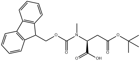 Fmoc-N-methyl-L-aspartic acid 4-tert-butyl ester Struktur