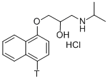 DL-PROPRANOLOL-[4-3H] HYDROCHLORIDE Structure