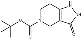 3-氧代-1,2,3,4,6,7-六氢 - 吡唑并[4,3-C]吡啶-5-甲酸叔丁酯, 152559-30-3, 结构式