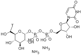 URIDINE 5'-DIPHOSPHOGLUCOSE-(GLUCOSE-6-& 结构式