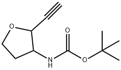 Carbamic acid, (2-ethynyltetrahydro-3-furanyl)-, 1,1-dimethylethyl ester (9CI),152601-79-1,结构式