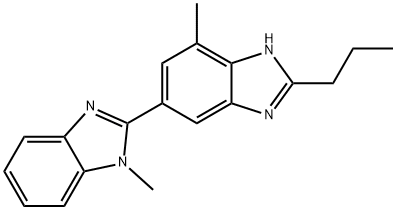 2-n-Propyl-4-methyl-6-(1-methylbenzimidazole-2-yl)benzimidazole