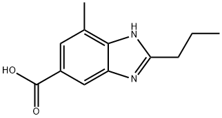 2-正丙基-4-甲基-6-羧基苯并咪唑,152628-03-0,结构式