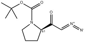 (R)-tert-Butyl 2-(2-diazoacetyl)pyrrolidine-1-carboxylate 化学構造式