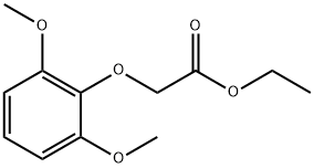 (2,6-DIMETHOXY-PHENOXY)-ACETIC ACID ETHYL ESTER 化学構造式